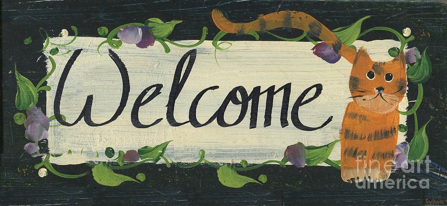 Welcome Tabby Painting by Follow Themoonart Welcome Tabby Painting by Follow Themoonart