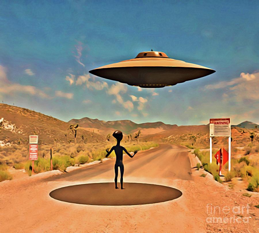 Welcome To Area 51 Digital Art