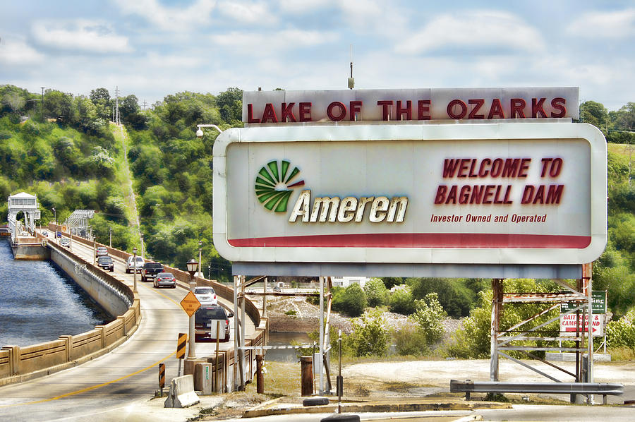 Welcome to Bagnell Dam Photograph by Cricket Hackmann