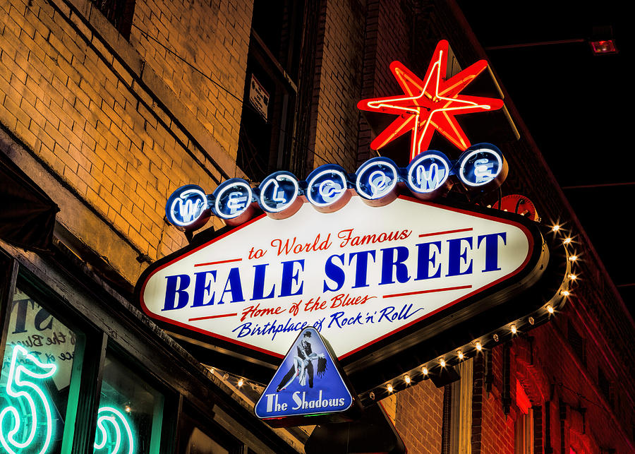 Elvis Presley Photograph - Welcome to Beale Street by Stephen Stookey