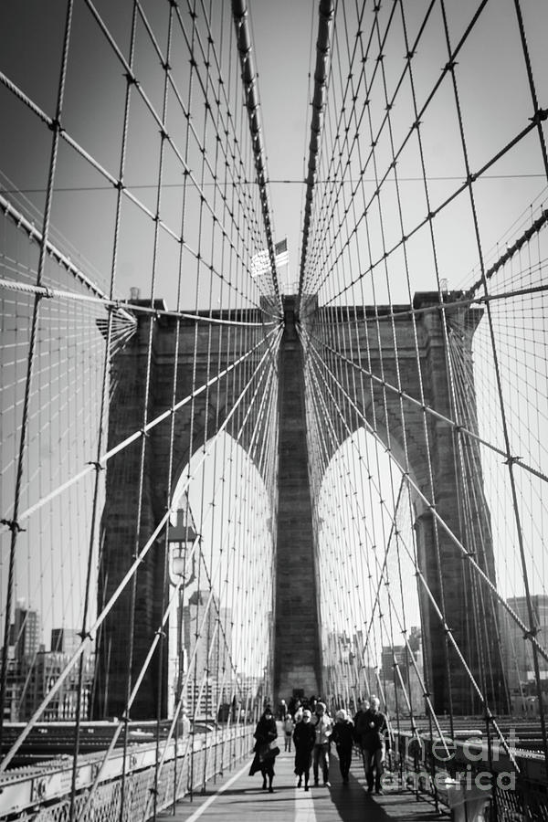 Brooklyn Bridge Photograph - Welcome to Brooklyn by Victory Designs