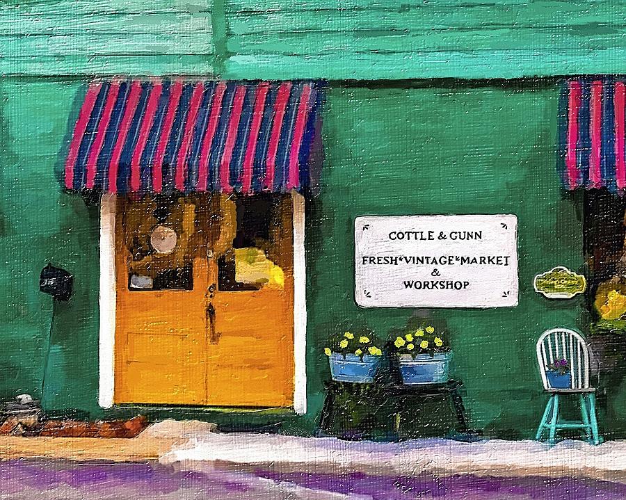 Welcome To Cottle And Gunn Painting by Tammy Lee Bradley Welcome To Cottle And Gunn Painting by Tammy Lee Bradley