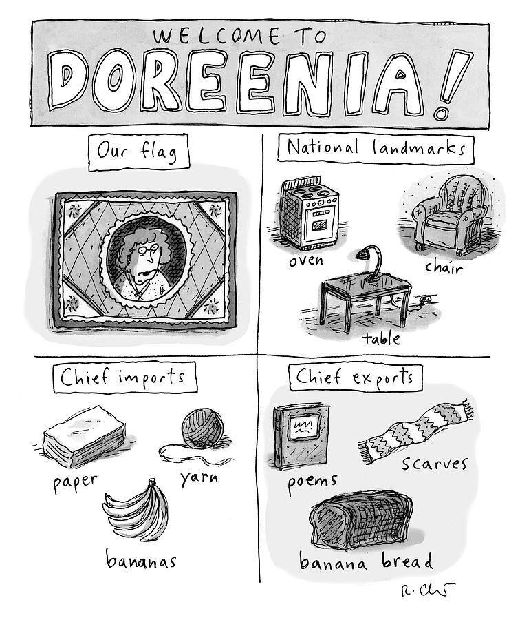 Landmark Drawing - Welcome to Doreenia by Roz Chast