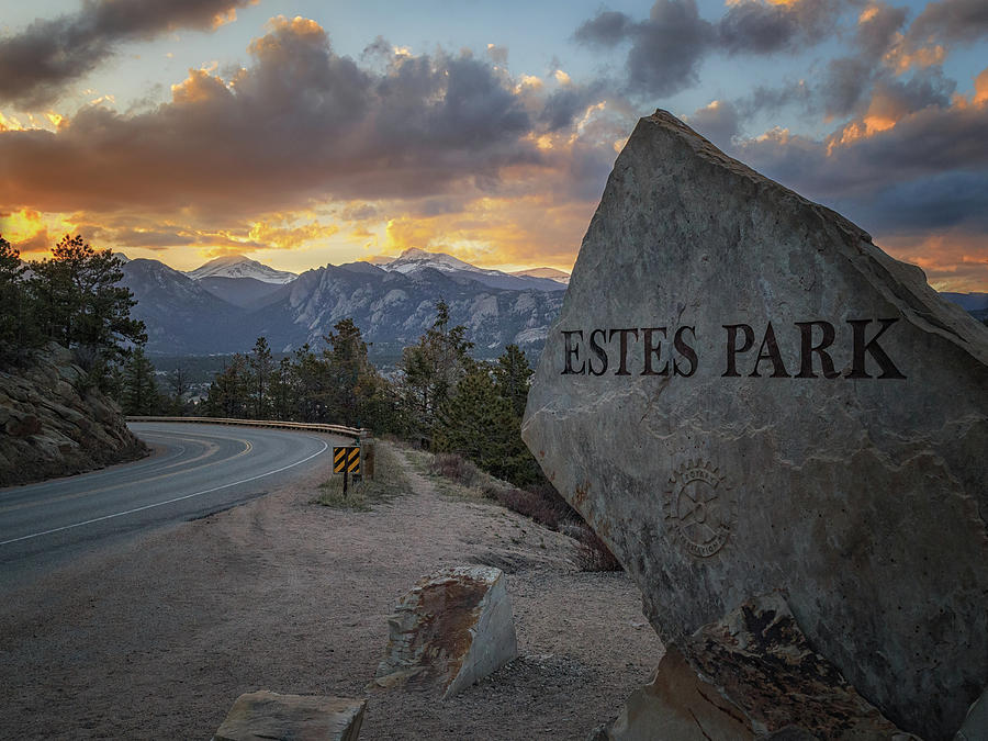 Welcome to Estes Park Photograph by Jared Perry