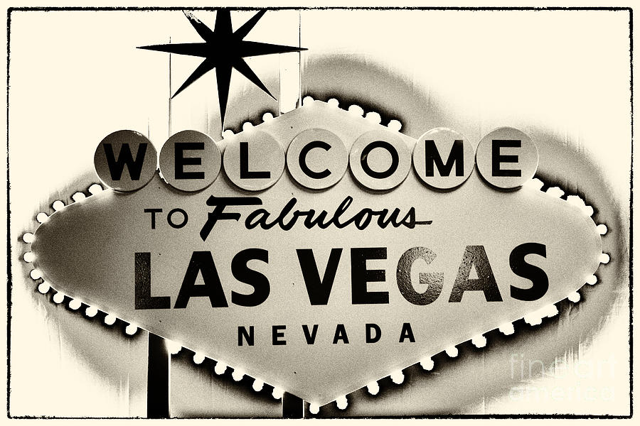 Welcome to Fabulous Las Vegas Nevada Photograph by Leslie Leda