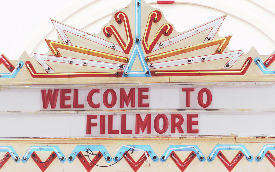 Sign Photograph - Welcome To Fillmore- Photography by Linda Woods by Linda Woods