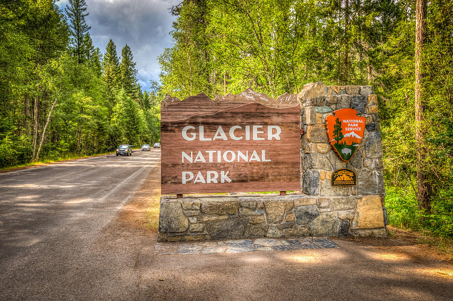 Welcome to Glacier National Park Photograph by Spencer McDonald