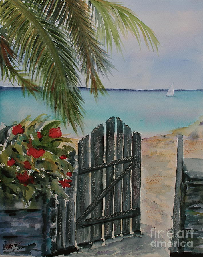 Welcome to Grand Turk Mixed Media by Barbara Petersen