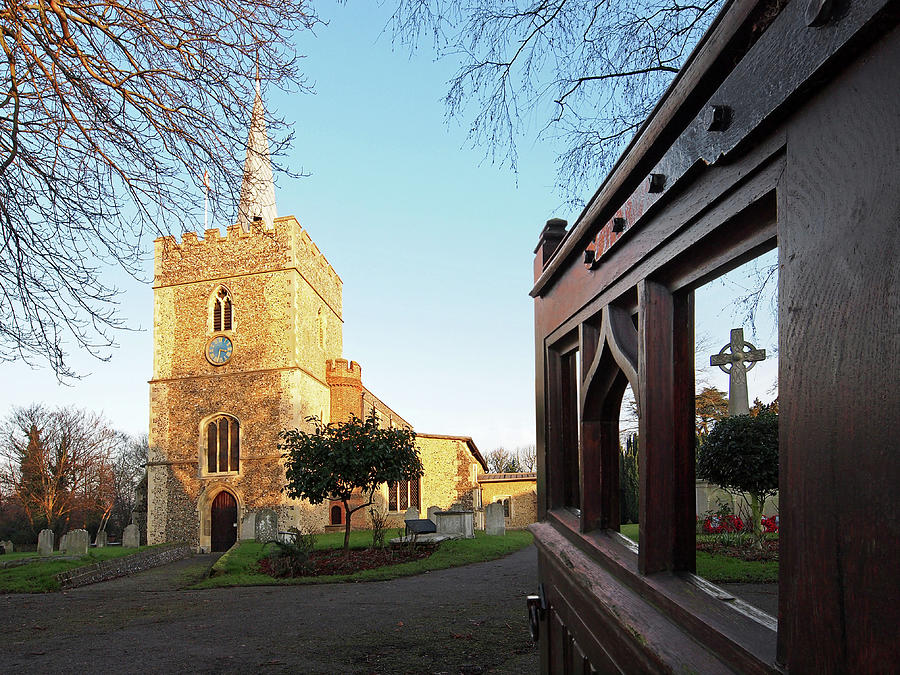 Welcome to Gt St Marys Church Sawbridgeworth Photograph by Gill Billington