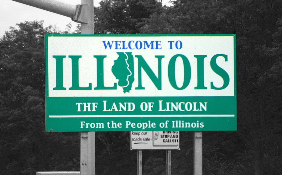 Welcome To Illinois Photograph