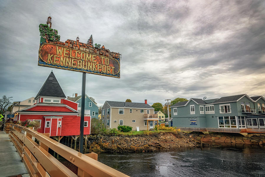 Sign Photograph - Welcome to Kennebunkport by Rick Berk