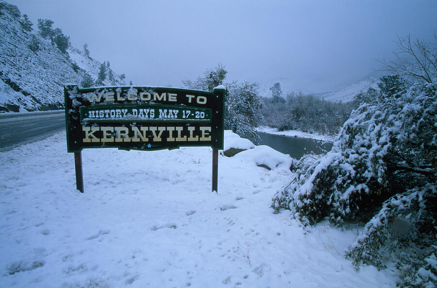 Winter Photograph - Welcome To Kernville by Soli Deo Gloria Wilderness And Wildlife Photography