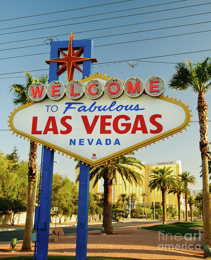 Welcome to Las Vegas Photograph by Charles Dobbs