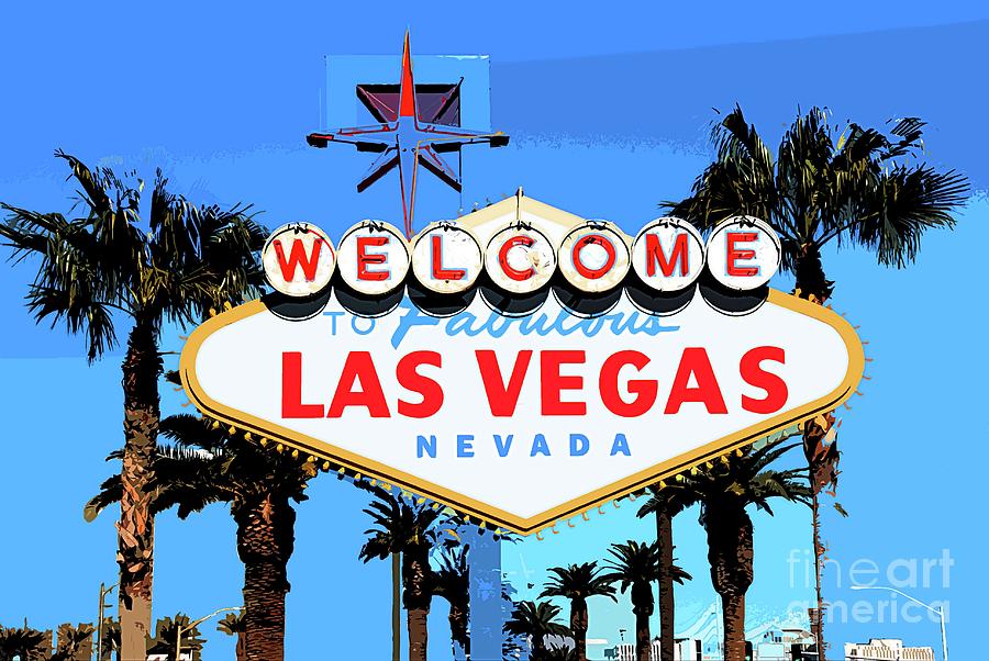 Las Vegas Sign Mixed Media - Welcome to Las Vegas by Josie James