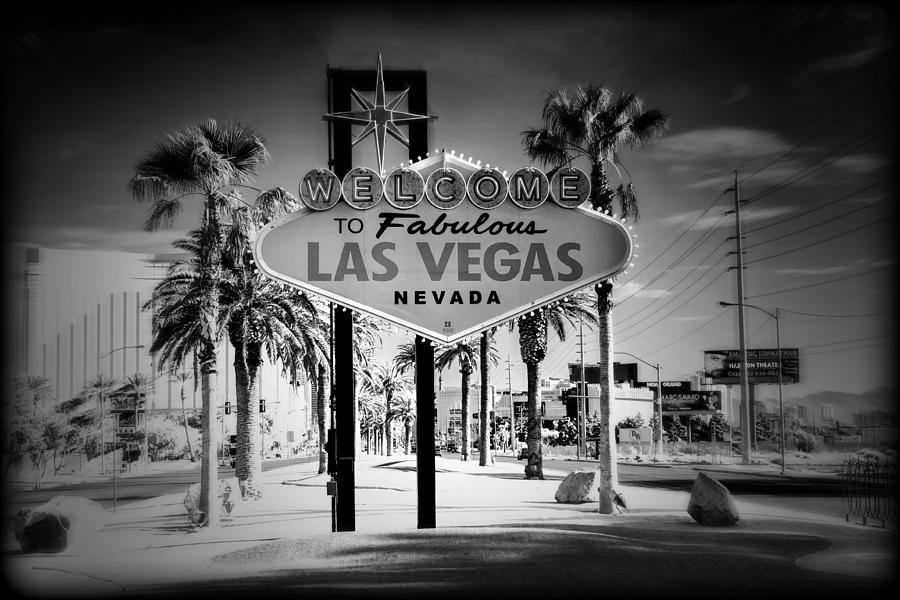 Las Vegas Photograph - Welcome To Las Vegas Series Holga Infrared by Ricky Barnard