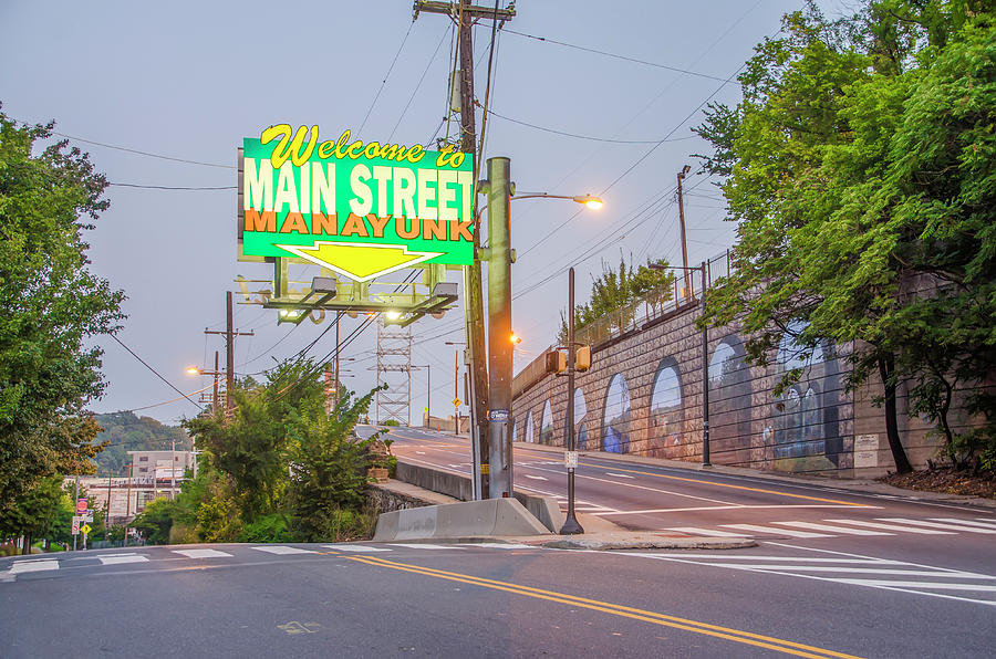 Welcome to Main Street Manayunk Photograph by Bill Cannon