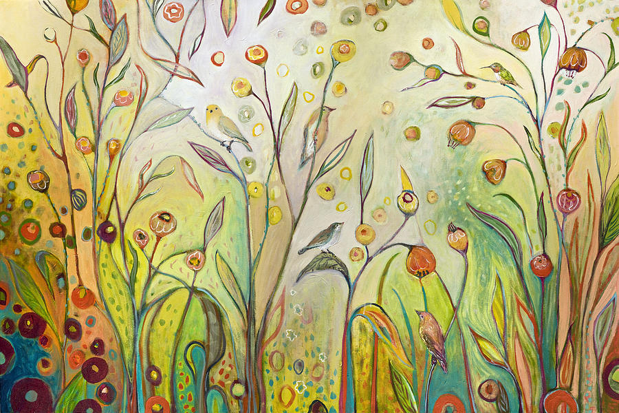 Garden Painting - Welcome to My Garden by Jennifer Lommers