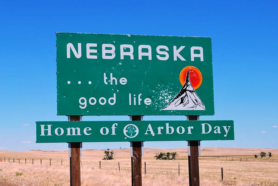 Sign Photograph - Welcome to Nebraska by Matt Quest