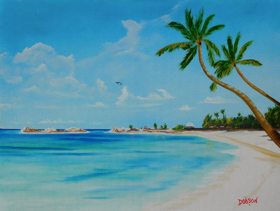 Welcome To Paradise Painting by Lloyd Dobson