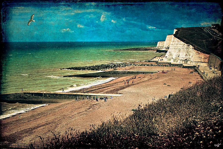Welcome to Saltdean An Imaginary Postcard Photograph by Chris Lord