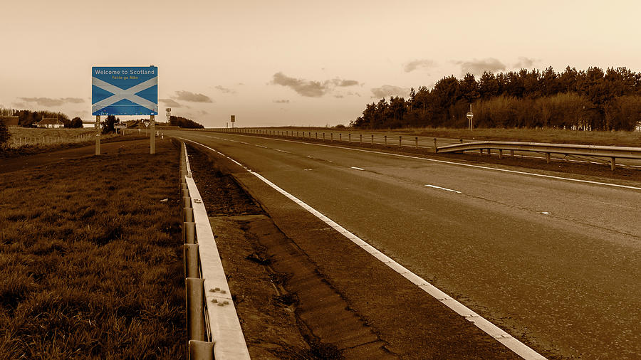 Welcome To Scotland Road Sign B Photograph By Jacek Wojnarowski Fine   Welcome To Scotland Road Sign B Jacek Wojnarowski 