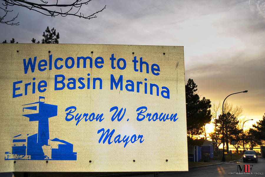 Welcome To The Erie Basin Marina Photograph by Michael Frank Jr
