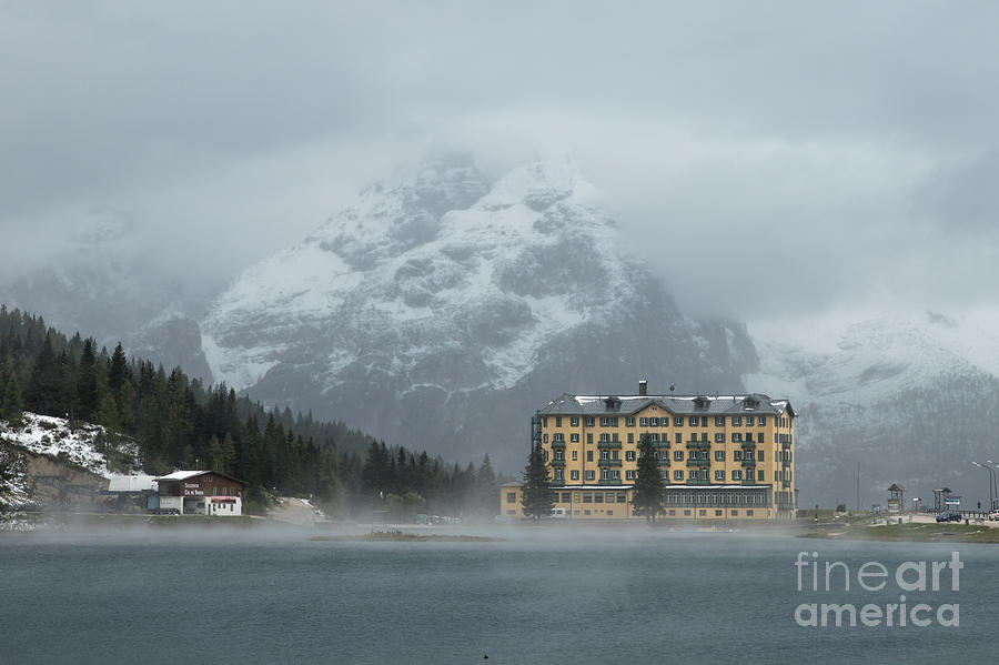 Welcome to the Hotel Misurina Photograph by Howard Ferrier