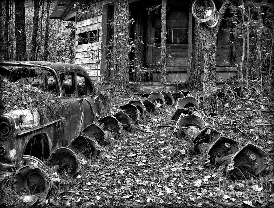 Welcome to the Junkyard Photograph by Walt Foegelle