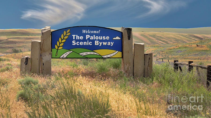 Welcome to the Palouse Scenic Drive Photograph by Jerry Fornarotto