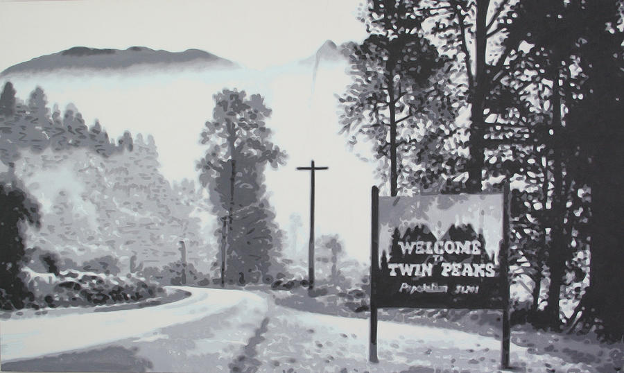 Welcome to twin Peaks Painting by Ludzska