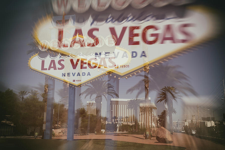 Vintage Photograph - Welcome To Vegas IV by Ricky Barnard