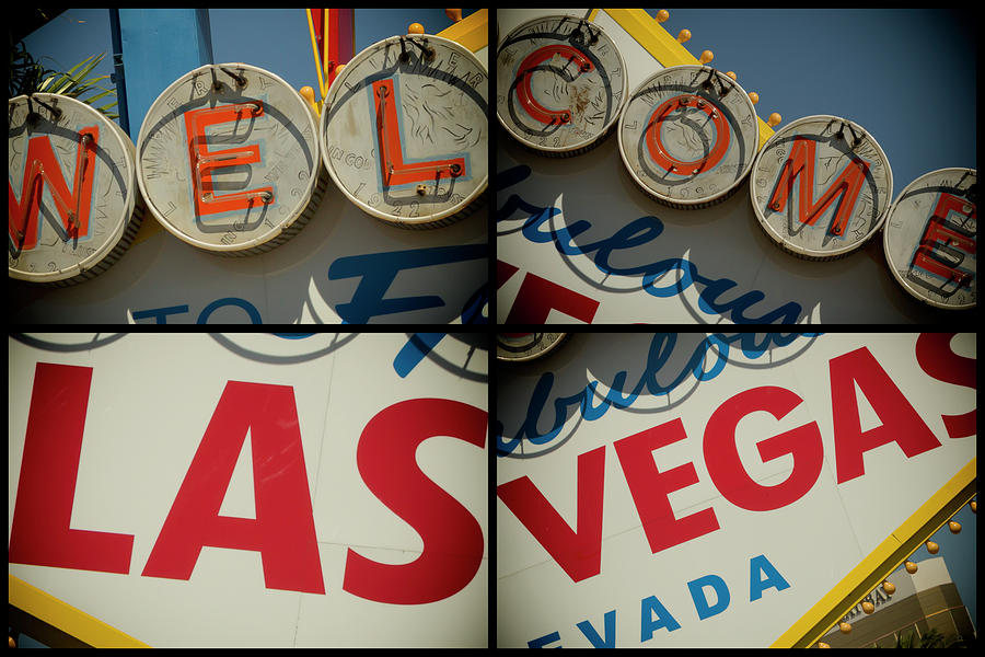 Vintage Photograph - Welcome To Vegas IX by Ricky Barnard