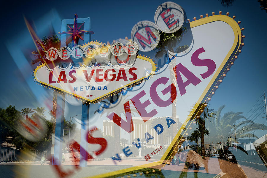 Vintage Photograph - Welcome To Vegas V by Ricky Barnard