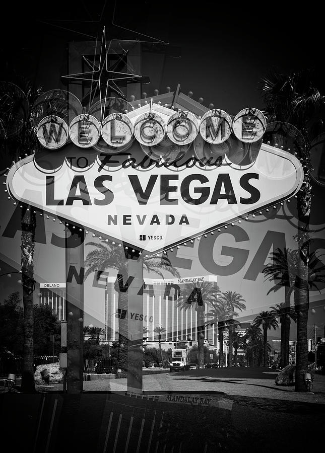 Vintage Photograph - Welcome To Vegas XIV by Ricky Barnard