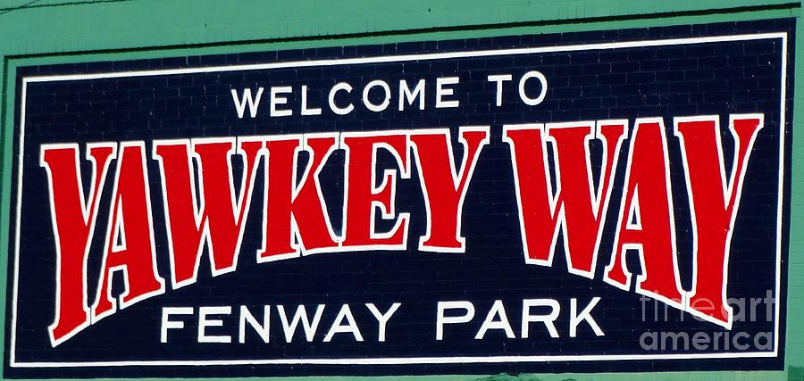 Welcome To Yawkey Way Photograph