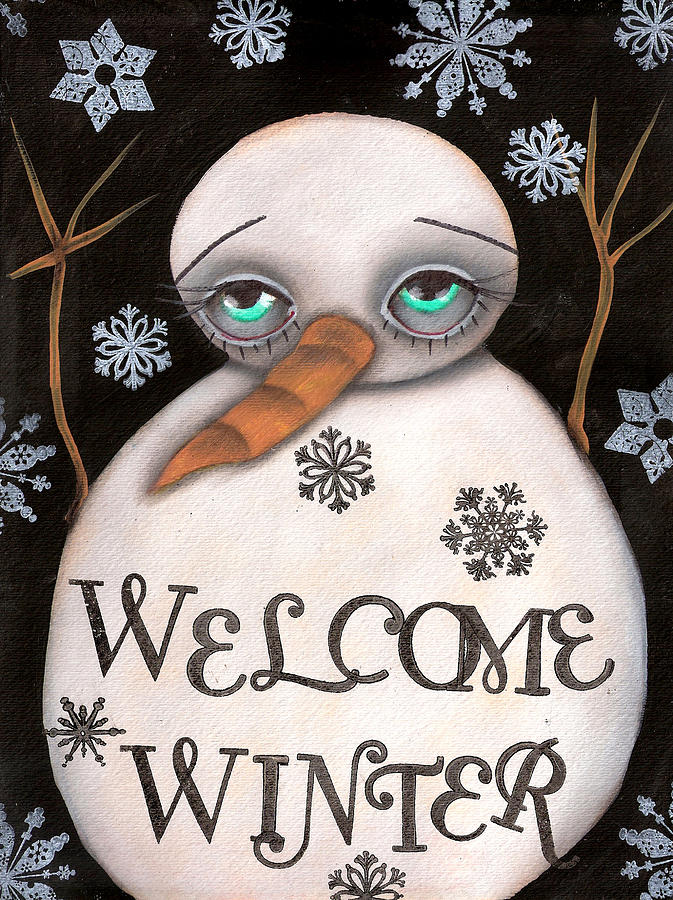 Welcome Winter Painting by Abril Andrade