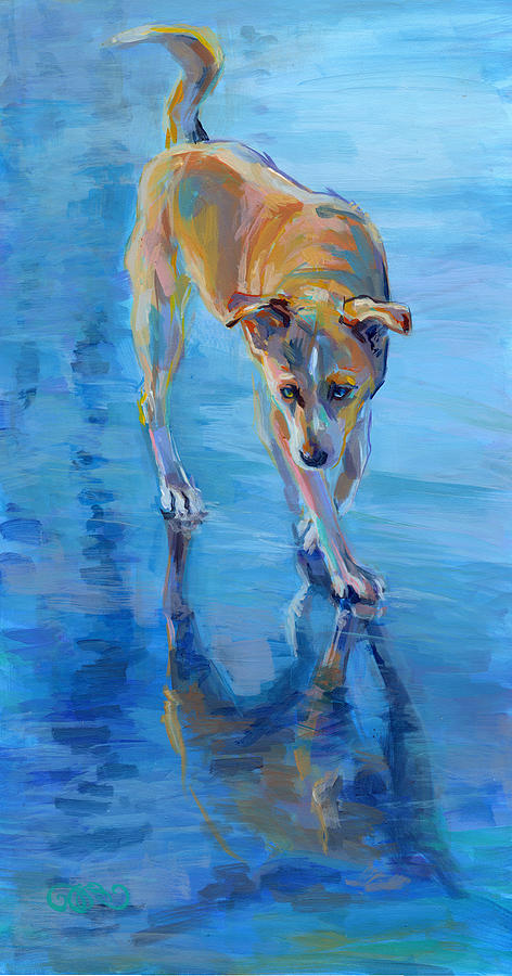 Dog Painting - Well Hello Gorgeous by Kimberly Santini
