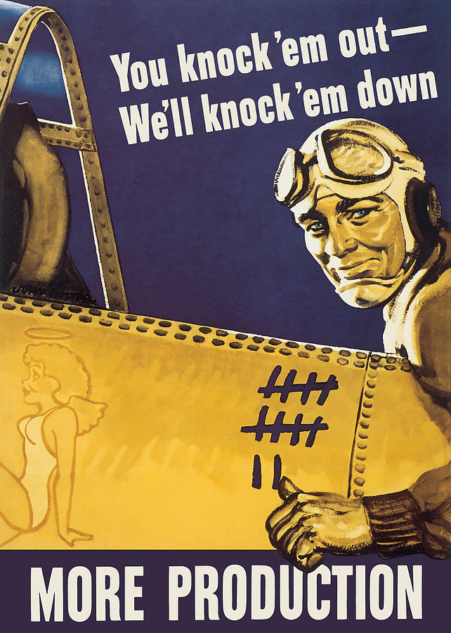 Well knock em down - WW2 Propaganda Painting by War Is Hell Store