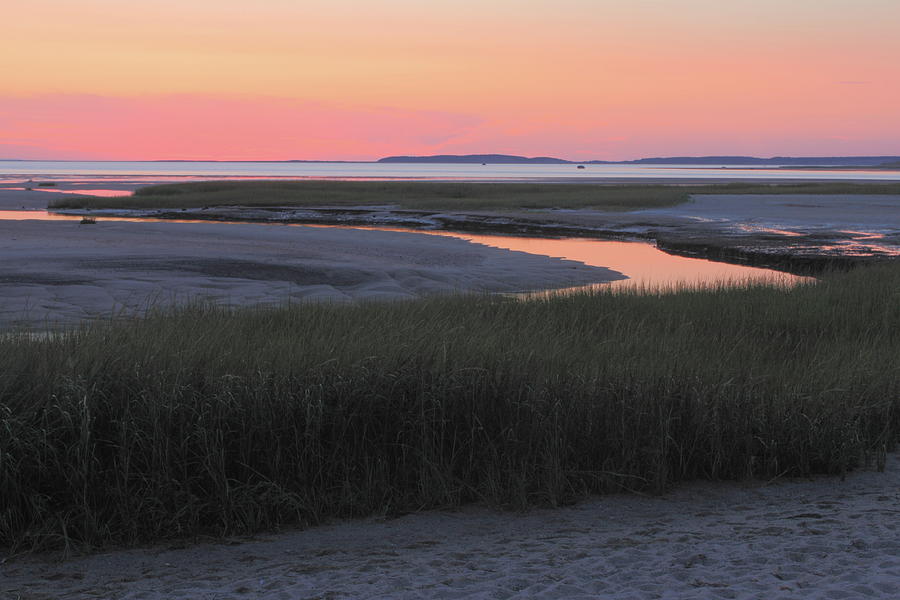 Wellfleet Bay Sunset Photograph by John Burk
