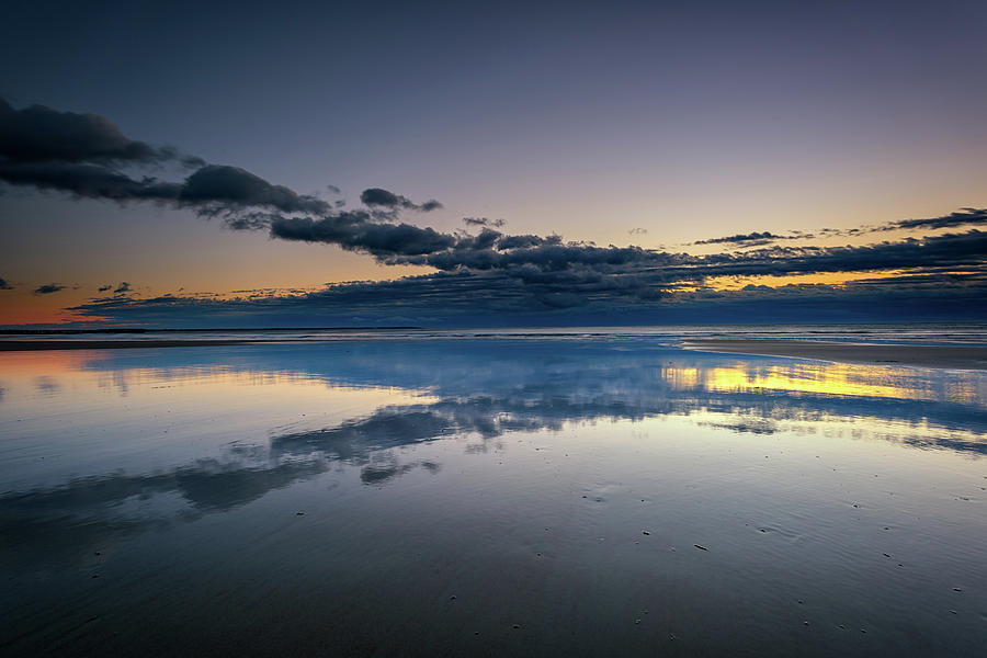 Beach Photograph - Wells Beach Reflections by Rick Berk