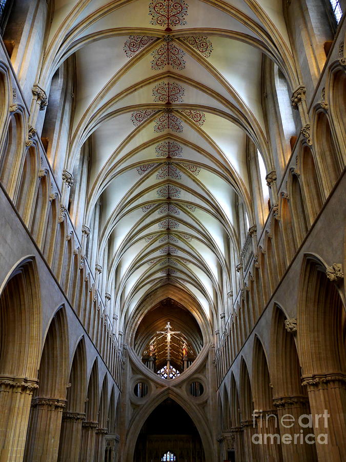 Wells Cathedral Ceiling  Photograph by Lexa Harpell
