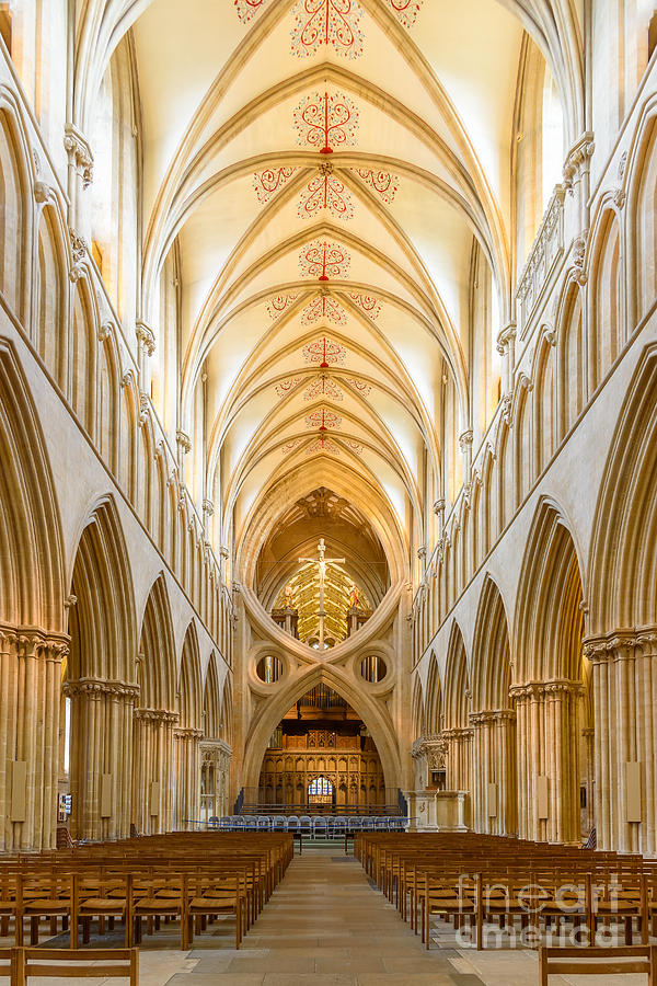 Wells Cathedral Nave Photograph by Colin Rayner