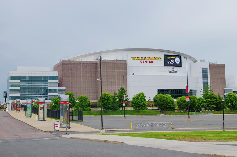 Wells Fargo Center - Home of the Flyers and Sixers Photograph by Bill Cannon
