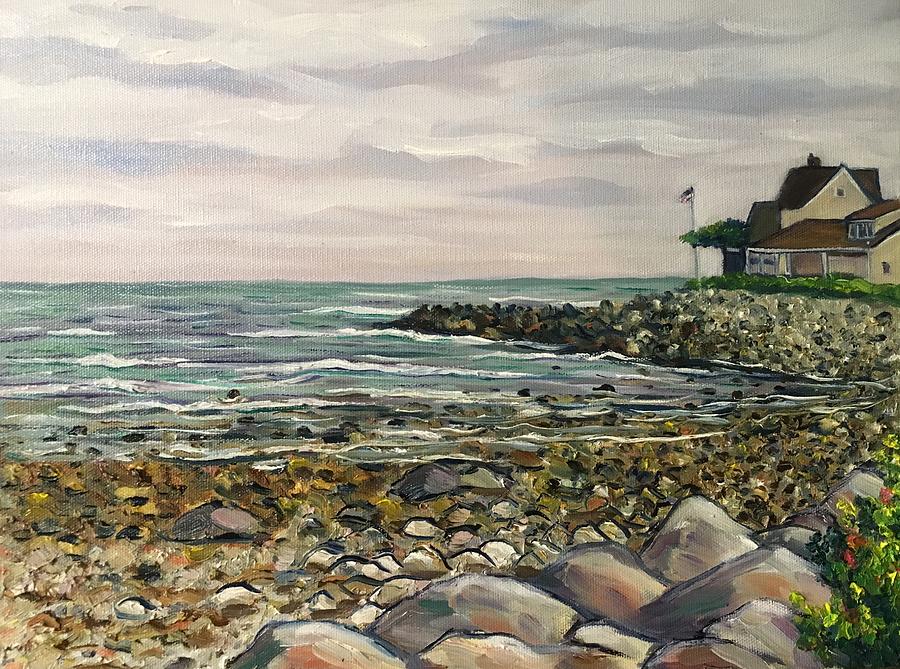 Wells, Maine Coastline Painting By Richard Nowak