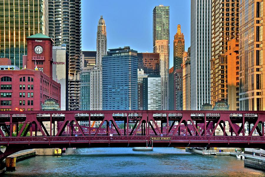 Wells Street City View Photograph by Frozen in Time Fine Art Photography
