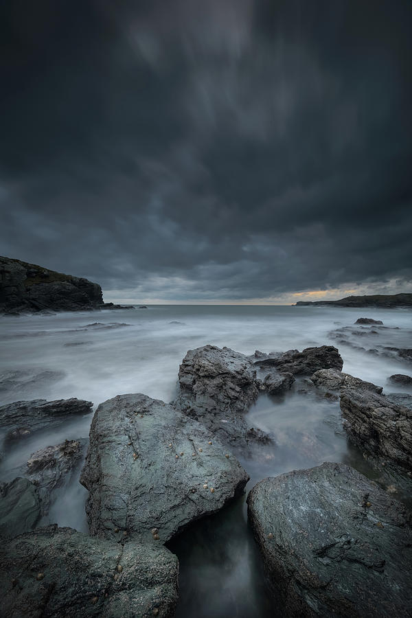 Welsh Seascape at Dusk. Photograph by Andy Astbury