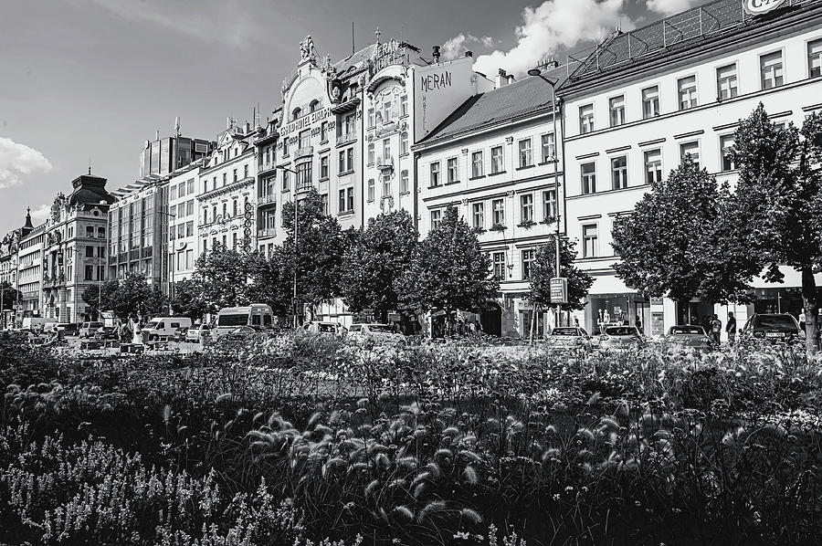 Wenceslas Square in Prague Photograph by Jenny Rainbow