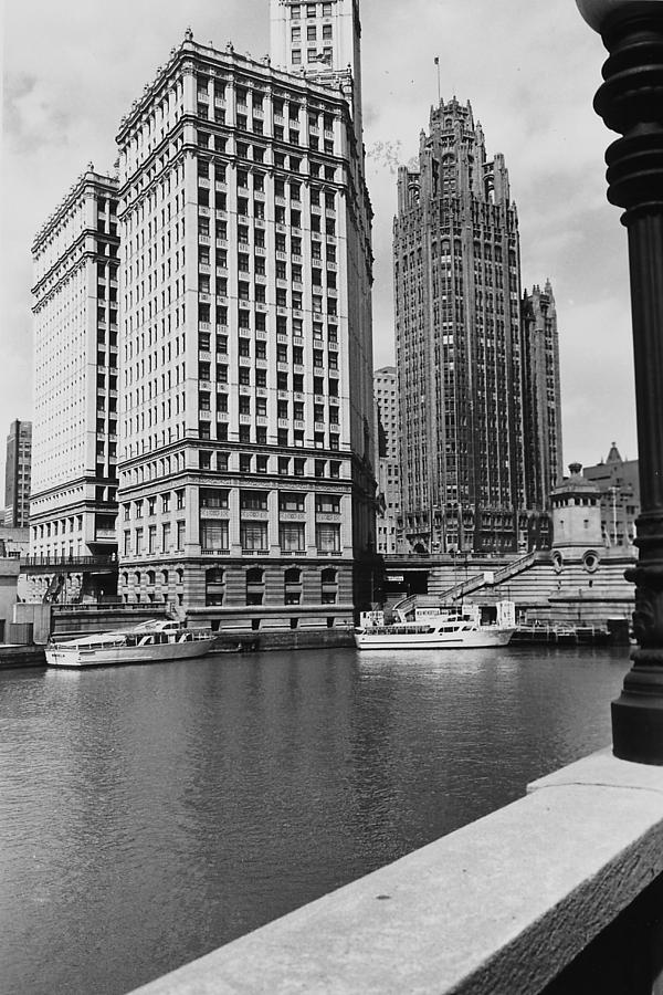 Wendella Dock on Michigan Avenue - 1962 Photograph by Chicago and North Western Historical Society