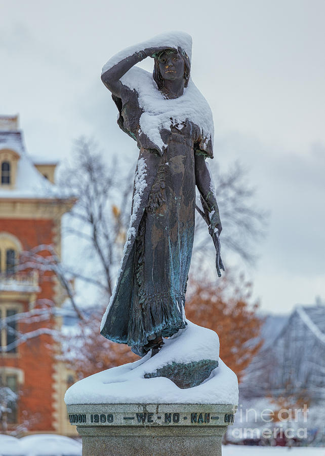 Wenonah with Cloak of Snow Photograph by Kari Yearous