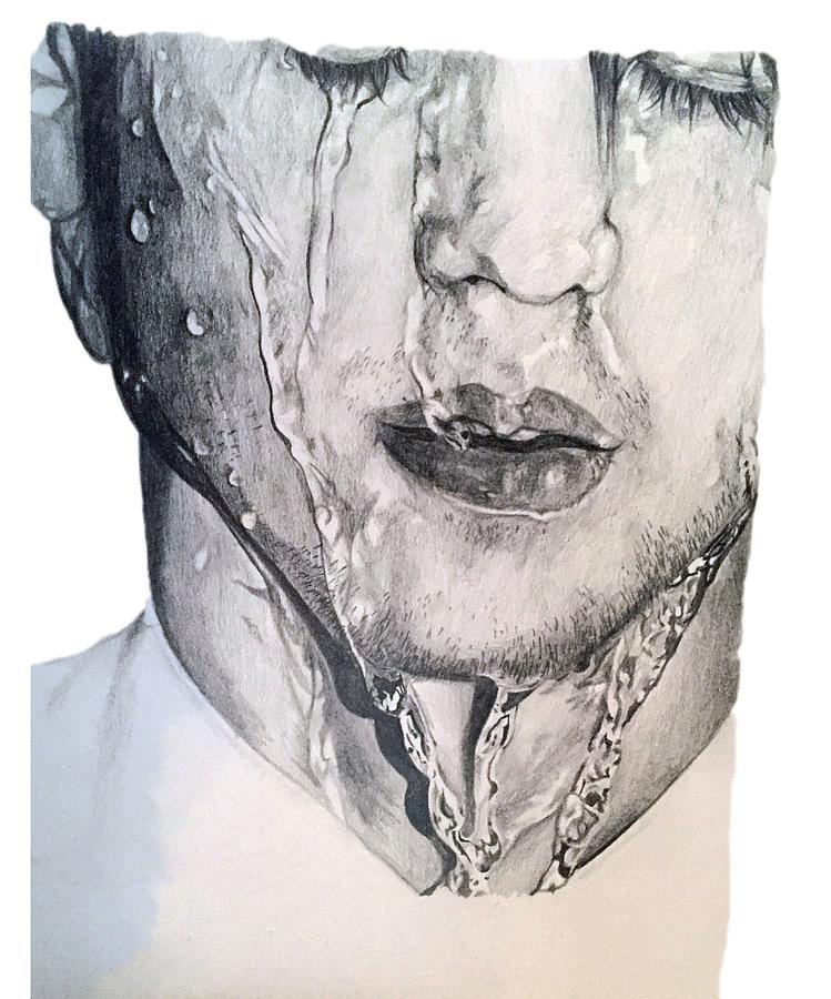 Actor Drawing - Wentworth Miller by Zoe Brittle